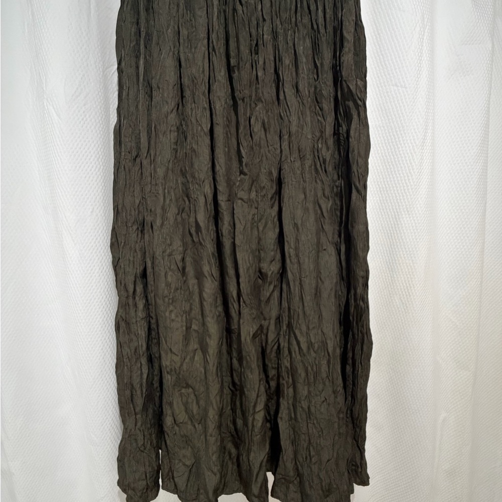 Simply Vera Vera Wang Dark Green Maxi Skirt